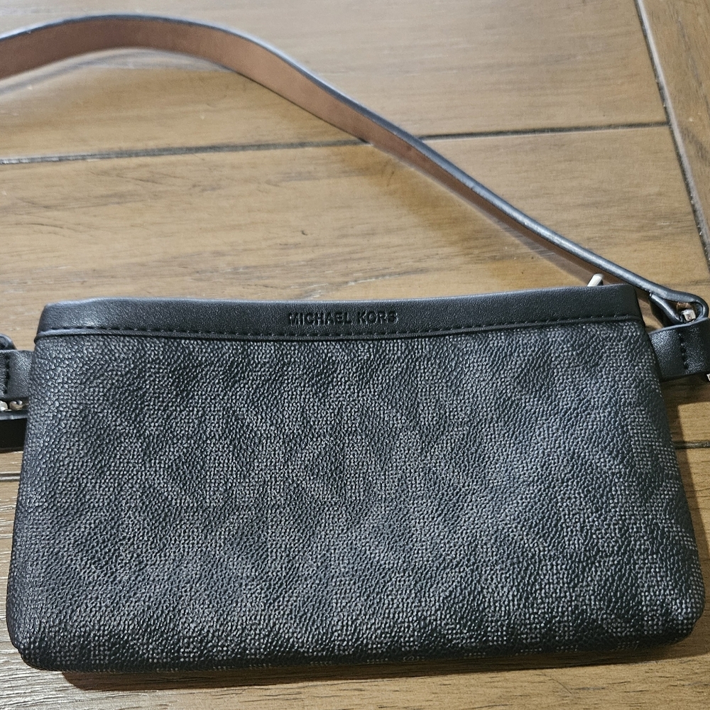 Michael Kors Textured Black Crossbody Bag Small